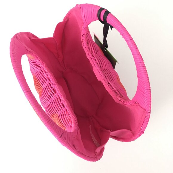 Kate Spade Polka Dot Wicker Crescent Bag - Picture 10 of 11